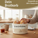 KI-generiertes Bild,Design Brotkorb Stoffkörbchen Frühstücksliebe 100% Baumwolle Brotkörbchen Brötchen