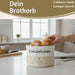 KI-generiertes Bild,Design Brotkorb Stoffkörbchen Frühstücksliebe 100% Baumwolle Brotkörbchen Brötchen
