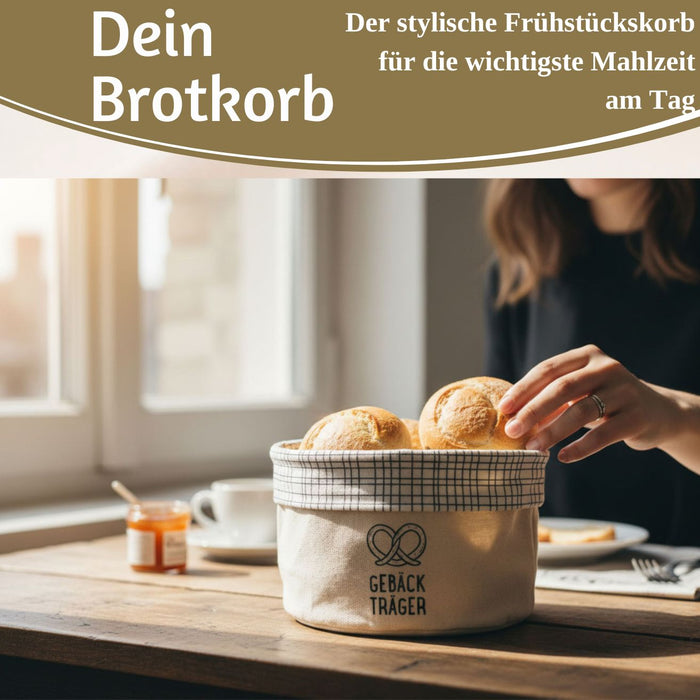 Design Brotkorb Stoffkörbchen Gebäckträger 100% Baumwolle Brotkörbchen Brötchen