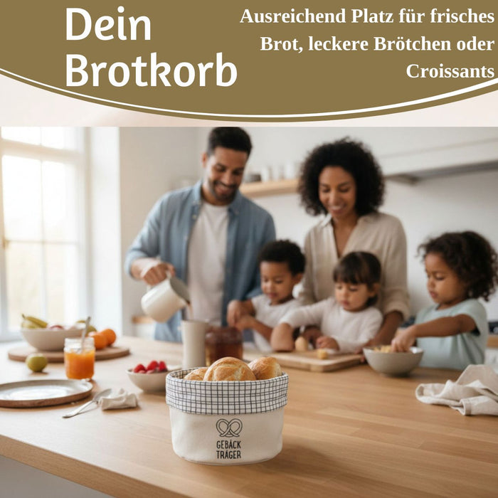 Design Brotkorb Stoffkörbchen Gebäckträger 100% Baumwolle Brotkörbchen Brötchen