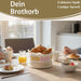 KI-generiertes Bild,Design Brotkorb Stoffkörbchen Guten Morgen 100% Baumwolle Brotkörbchen Brötchen