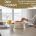 KI-generiertes Bild,Design Brotkorb Stoffkörbchen Guten Morgen 100% Baumwolle Brotkörbchen Brötchen
