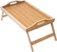 Holz Frühstückstablett Betttablett 64x30cm Bambus Serviertablett klappbar