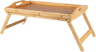 Holz Frühstückstablett Betttablett 64x30cm Bambus Serviertablett klappbar