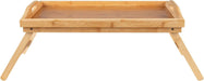Holz Frühstückstablett Betttablett 64x30cm Bambus Serviertablett klappbar