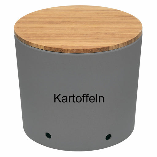 Natur-Design Kartoffeltopf 23x20cm Made in Germany Grau Silber