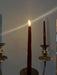 KI-generiertes Bild,LED 3D Stabkerzen Ribe 4´er Set Beere Rot 17,5cm Timer Fernbedienung flackernde Kerze