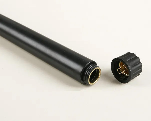 LED 3D Stabkerzen Ribe 4´er Set Schwarz 26cm Timer Fernbedienung flackernde Kerze