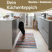 KI-generiertes Bild,Fleckerlteppich Dehli 90x60cm Baumwolle Boho Flickenteppich Fransen