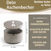 Beton Sturmaschenbecher Leuchtturm 9x7cm Maritim Grau Aschenbecher mit Deckel