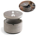 Beton Sturmaschenbecher Leuchtturm 9x7cm Maritim Grau Aschenbecher mit Deckel