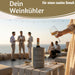 Beton Weinkühler 21x13 cm Shabby Grau Spruch Wein Flaschenkühler Sektkühler