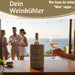 Beton Weinkühler 21x13 cm Shabby Grau Spruch Wein Flaschenkühler Sektkühler