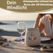 Beton Windlicht Anker 13cm Shabby Grau Maritim Teelichthalter Kerzenhalter