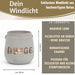 Beton Windlicht Hygge 13cm Shabby Grau Maritim Teelichthalter Kerzenhalter