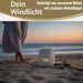 Beton Windlicht Hygge 13cm Shabby Grau Maritim Teelichthalter Kerzenhalter