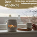 Beton Windlicht Hygge 13cm Shabby Grau Maritim Teelichthalter Kerzenhalter