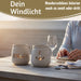 Beton Windlicht Hygge 13cm Shabby Grau Maritim Teelichthalter Kerzenhalter