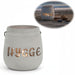 Beton Windlicht Hygge 13cm Shabby Grau Maritim Teelichthalter Kerzenhalter