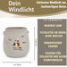 Beton Windlicht Segelboot 13cm Shabby Grau Maritim Teelichthalter Kerzenhalter