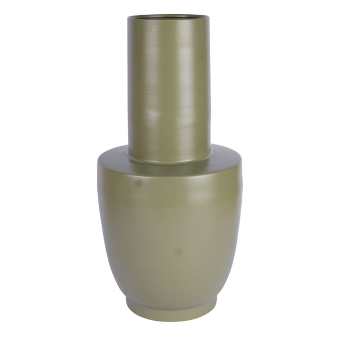 Nordic Bodenvase Blumenvase Odense 55cm Oliv Grün Alu Tischvase Pampasgras