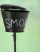XL Windaschenbecher Metall BBQ Tonne Smoke Schwarz Gartenstab 65-115cm Ascher