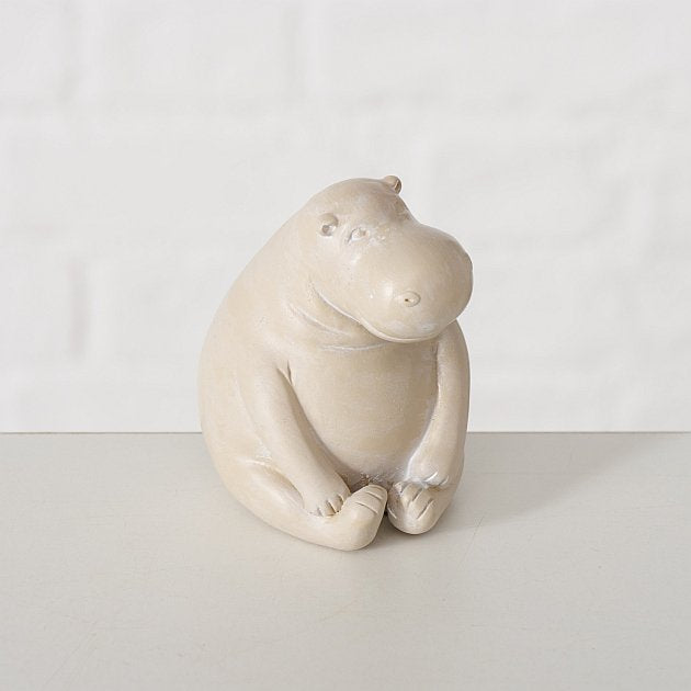 KI-generiertes Bild,3 Yoga Deko-Figur Set Hippos 7cm Skulptur Gymnastik Feng Shui Deko-Objekt