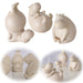 3 Yoga Deko-Figur Set Hippos 7cm Skulptur Gymnastik Feng Shui Deko-Objekt