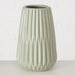 KI-generiertes Bild,Nordic Blumen-Vase Oslo 2´er Set Creme Grün Keramik Tisch-Vase Pampasgras