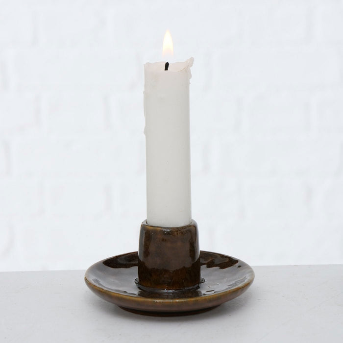 KI-generiertes Bild,Keramik Kerzenständer 3er Set 9cm Kerzenhalter Stabkerzen Kerzenleuchter