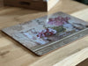 2x Kork Tischset Platzset Vintage Blumen 40x30cm abwaschbar Rechteck Platzmatte