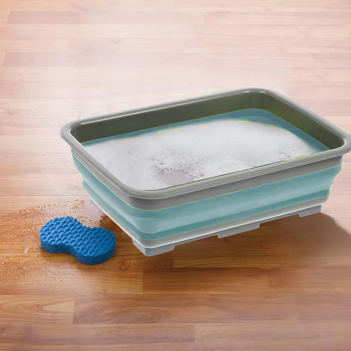 Flexible Waschschüssel 8L 37x27cm faltbar Spülwanne tragbares Waschbec — LS-LebenStil
