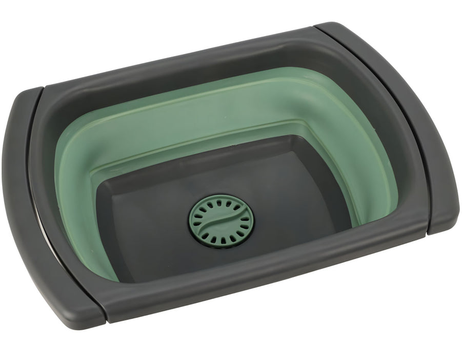 Ausziehbare Waschschüssel 8L 39x26cm Ablauf faltbar Spülwanne tragbar Waschbecken