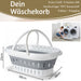 KI-generiertes Bild,XL Flexibler Wäschekorb 25L 58x38x28cm faltbar mit Griff Faltkorb Waschkorb Camping