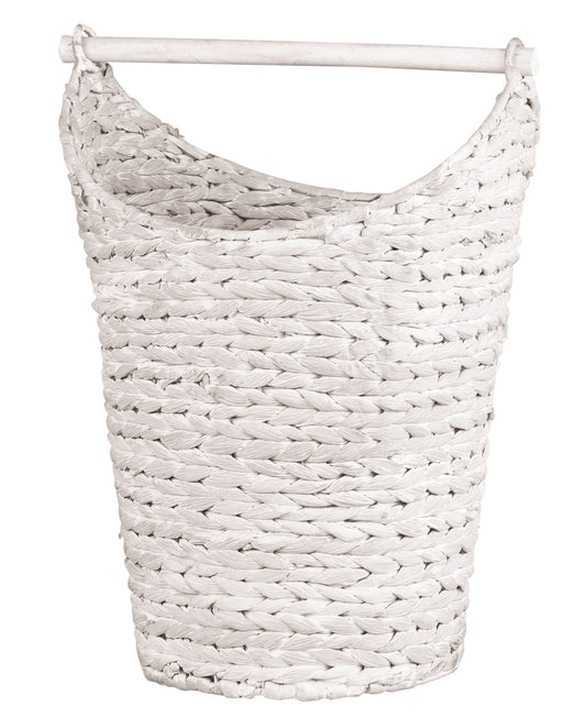 KI-generiertes Bild,Toilettenpapier-Ständer Deko-Korb Shabby Weiß 40cm Rattan Look Klorollen-Halter