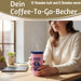 Edelstahl Thermobecher 350ml Coffee Lovers Coffee to Go Becher Kaffeebecher Tee