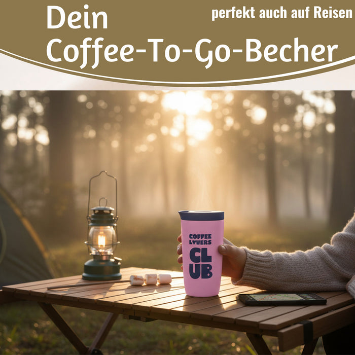 Edelstahl Thermobecher 350ml Coffee Lovers Coffee to Go Becher Kaffeebecher Tee