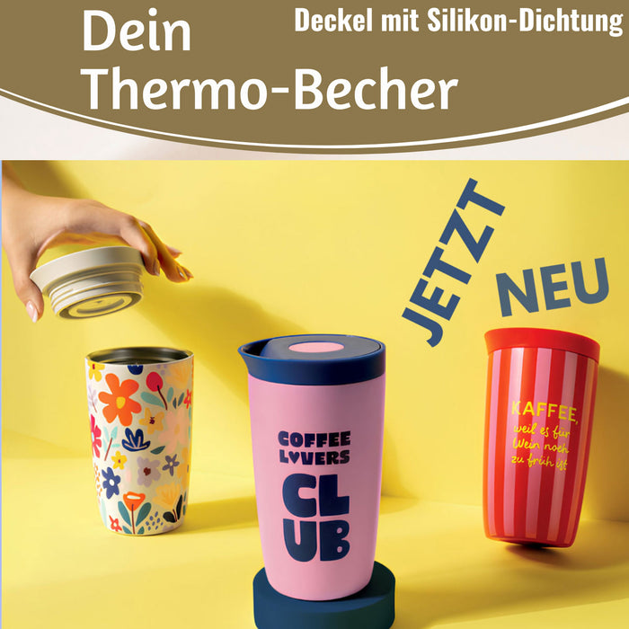 KI-generiertes Bild,Edelstahl Thermobecher 350ml Kaffee Wein Coffee to Go Becher Kaffeebecher Tee