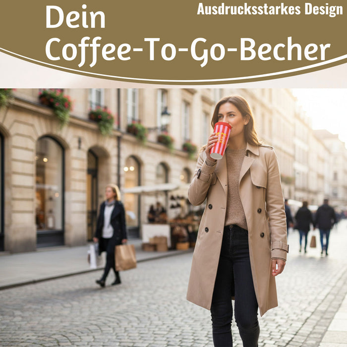 Edelstahl Thermobecher 350ml Kaffee Wein Coffee to Go Becher Kaffeebecher Tee