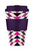 Ecoffee Cup 400ml Pink Polka Lila Pink PLA Coffee to Go Becher Wiederverwendbar