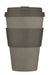 KI-generiertes Bild,Ecoffee Cup 400ml Molto Grigo Grau Braun PLA Coffee to Go Becher Wiederverwendbar