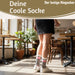 Coole lustige Socke Gr. 36-40 Spruch "Du Wildes Ding" Leo Damen Witzig Geschenk
