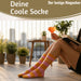 Coole lustige Socke Gr. 36-40 Spruch "Team Aperol" Rosa Damen Witzig Geschenk