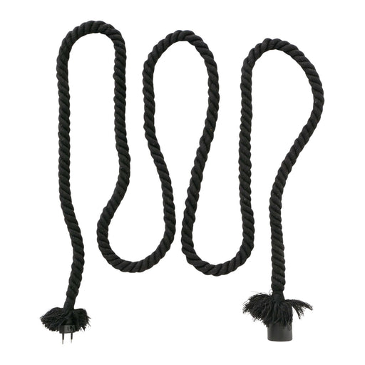 Tischlampe Hängelampe Tau Sisal 300cm Schwarz Seil Lampe Pendelleuchte