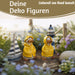 KI-generiertes Bild, 2x Deko Figuren Enten Set 11cm Gartenfigur Gartenzwerg Garten Statue Objekt