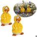 KI-generiertes Bild 2x Deko Figuren Enten Set 11cm Gartenfigur Gartenzwerg Garten Statue Objekt