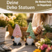 KI-generiertes Bild 2x Deko Figuren Wichtel Set 16cm Gartenwichtel Gartenzwerg Garten Objekt