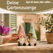 KI-generiertes Bild 2x Deko Figuren Wichtel Set 16cm Gartenwichtel Gartenzwerg Garten Objekt
