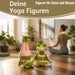 KI-generiertes Bild,2x XL Yoga Deko-Figuren Frösche Set 11cm Skulptur Gymnastik Feng Shui Deko-Objekt
