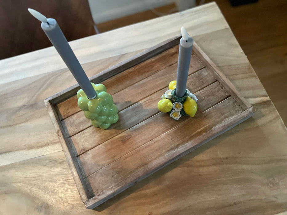 Vintage Holz Serviertablett Unika 46x30cm Braun Tablett Küchentablett Ib Laursen